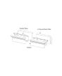 43 5/8"W x 6"H J-Channel Back-Plate