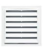 12"W x 12"H Square Gable Vent Louver, 001 - White (5/pack)