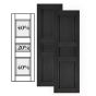 Custom Vinyl Classic Panel Shutters w/ Double Center Mullion
