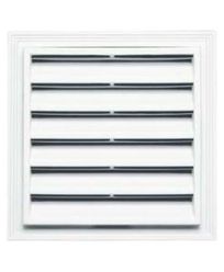 18"W x 24"H Rectangle Gable Vent Louver, 001 - White (5/pack)