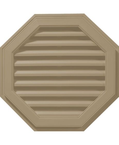 22"W x 22"H Octagon Gable Vent Louver, 54 Sq. Inch Vent Area